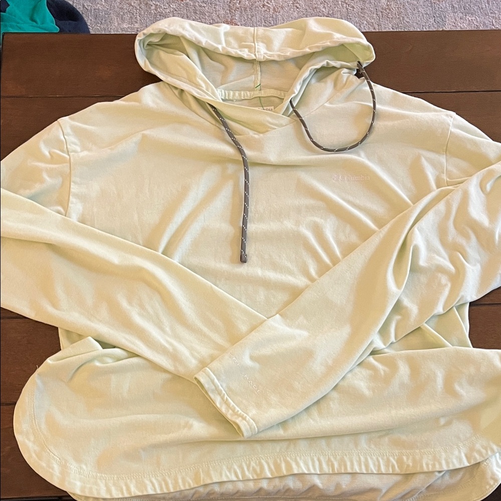 Light Green Hooded Pullover